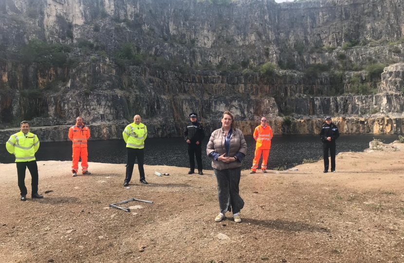 Sarah Dines at Middle Peak Quarry