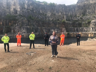 Sarah Dines at Middle Peak Quarry