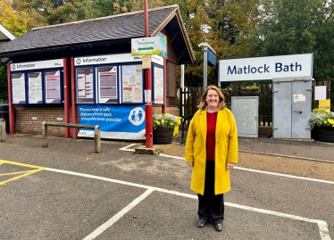 Sarah visits Matlock Bath station 